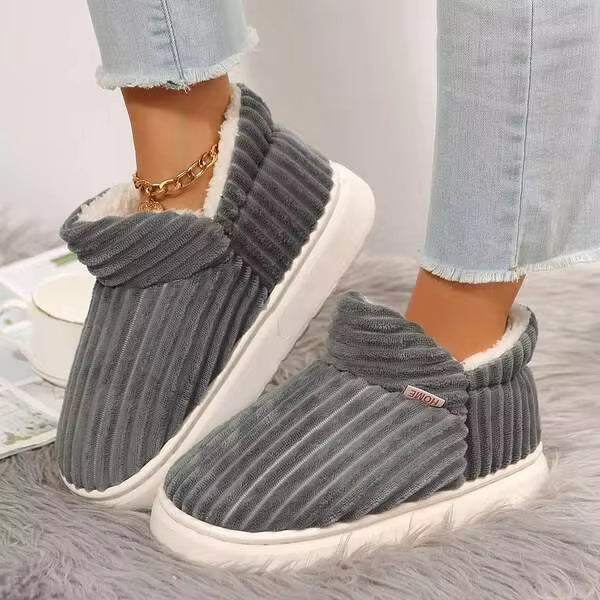 VEDAXIN Soft & Cozy Women's Cotton Slippers - Comfortable Indoor House Shoes