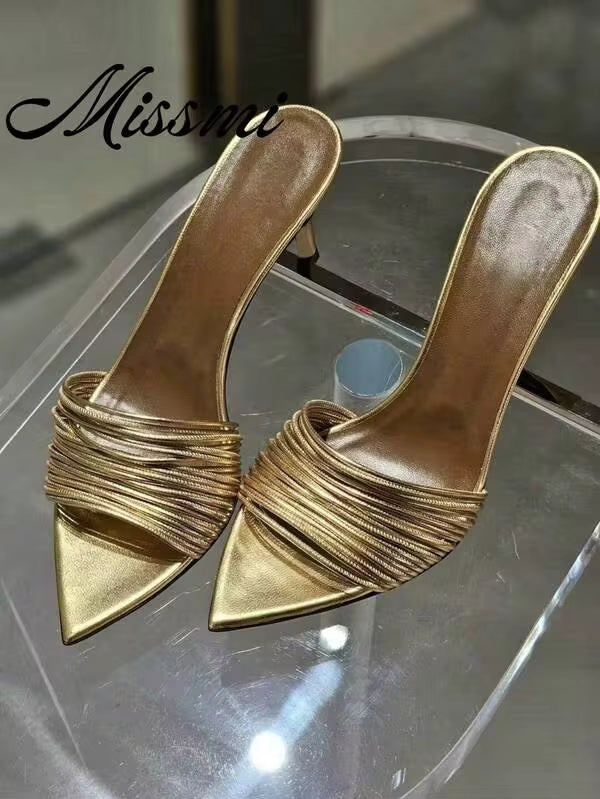 Women's New Open Toe Sandals, Strap Buckle Leopard Print High Heels, Sexy 10CM Super High Heel Sandals, Spring/Summer